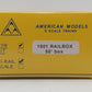American Models 1501 S Scale Railbox Boxcar #10153 - Weathered/Box