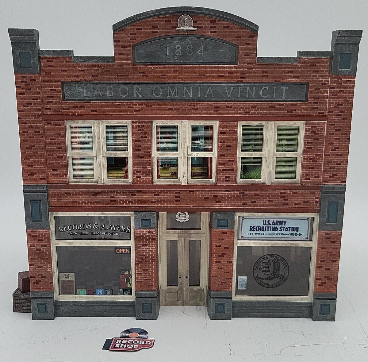 Woodland Scenics BR5871 O Assembled Records & Recruiting 2-Story Building EX/Box
