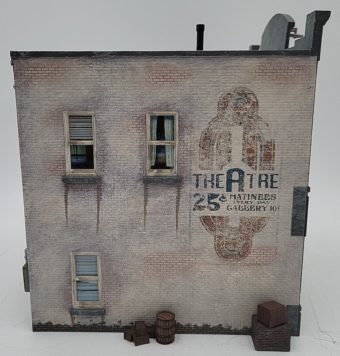 Woodland Scenics BR5871 O Assembled Records & Recruiting 2-Story Building EX/Box