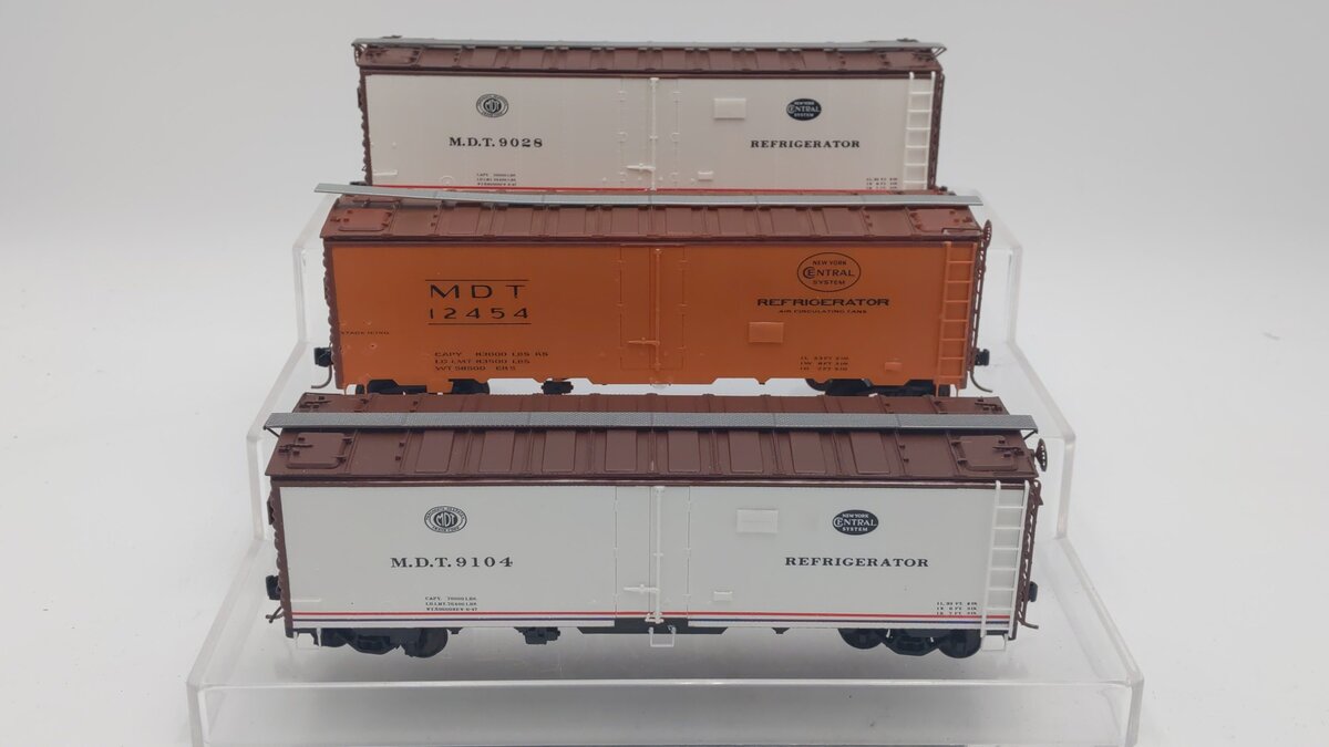 Pacific Rail S Scale MDT NYC Refrigerator Cars: 9028, 9104, 12454 [3] EX