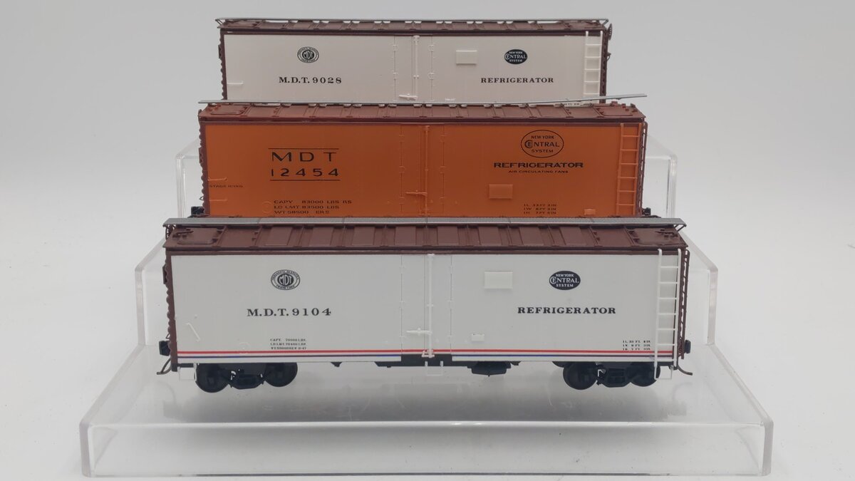 Pacific Rail S Scale MDT NYC Refrigerator Cars: 9028, 9104, 12454 [3] EX