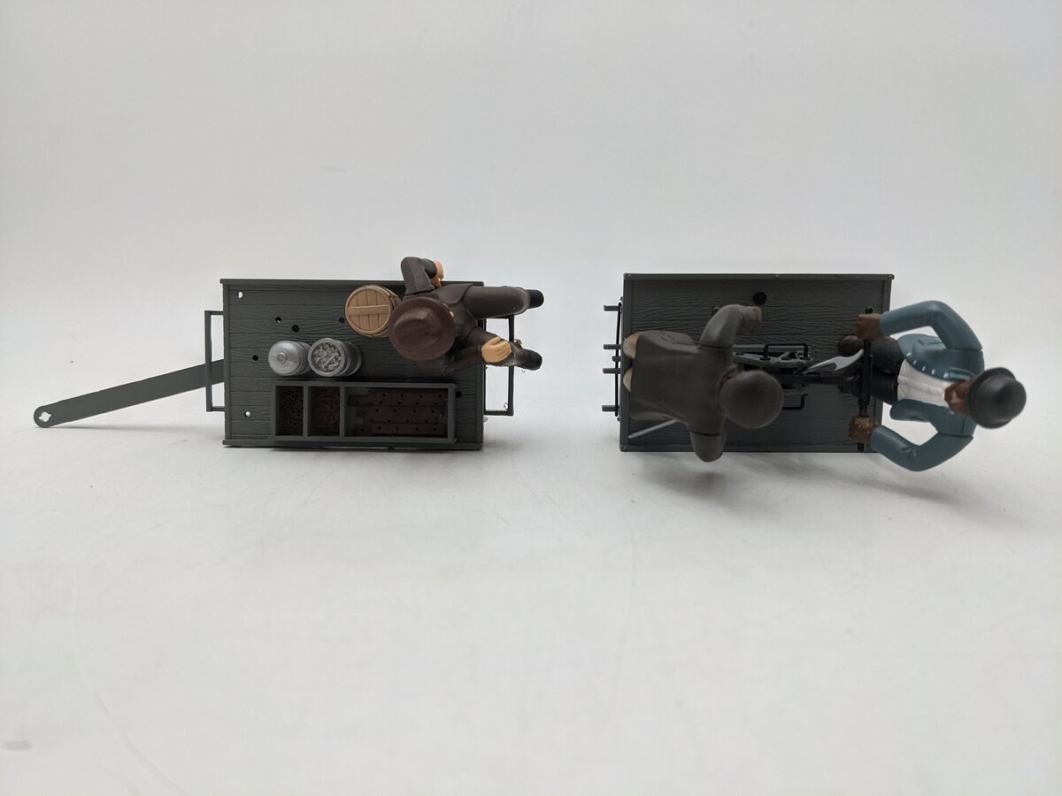 Bachmann 96201 G Motorized Handcar with Trailer VG