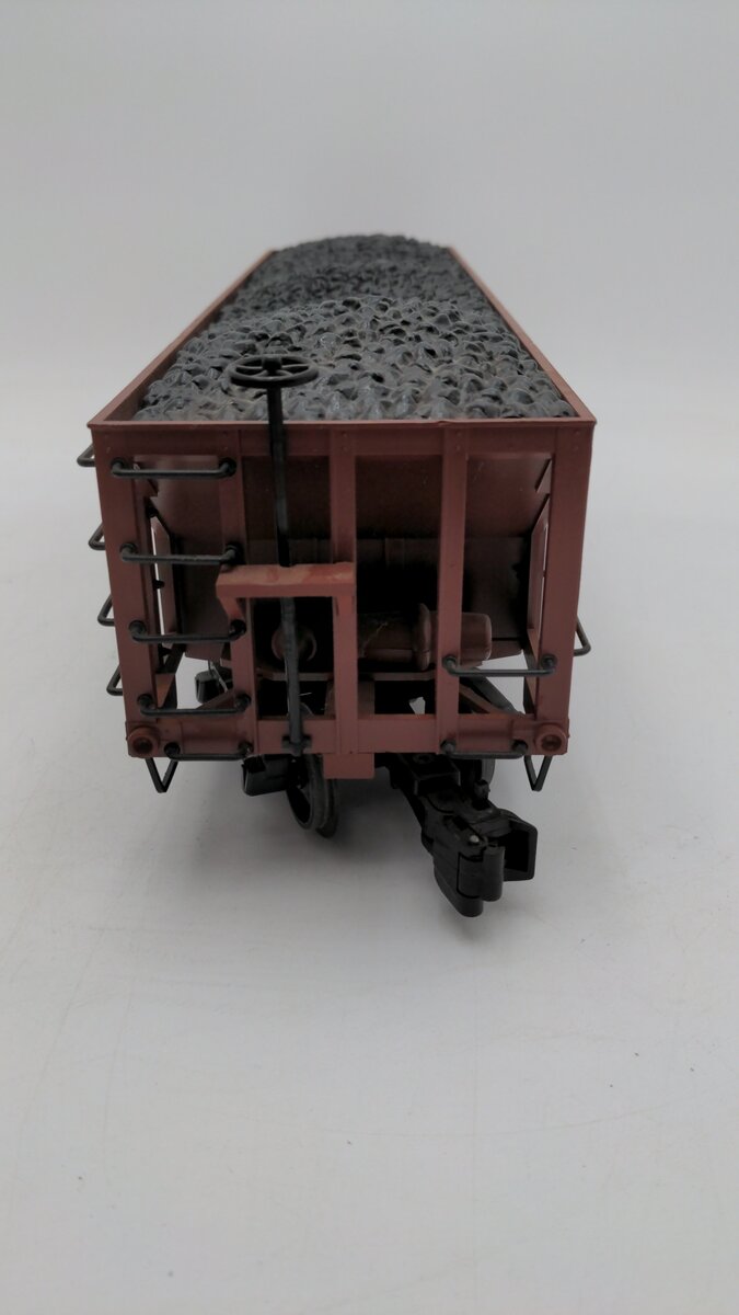 Bachmann 98214 G Scale Big Haulers Pennsylvania 3 Bay Hopper #675345 W/Coal Load EX/Box