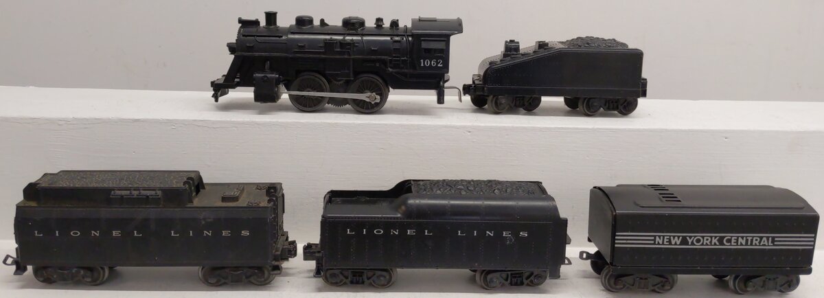 Lionel O Gauge Assorted Locomotive and Tender Cars;1062, 243W, 221W, 6-36788 [5]