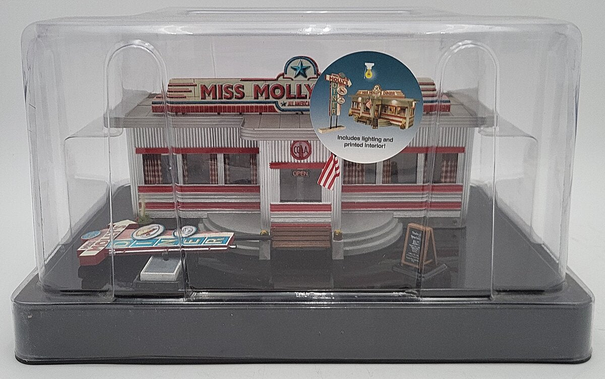 Woodland Scenics BR4956 N Built-N-Ready Miss Molly's Diner W/LED EX/Box