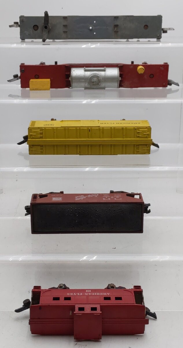 American Flyer Vintage S Gauge Freight Cars #638,7210,648,921,639 [5] VG