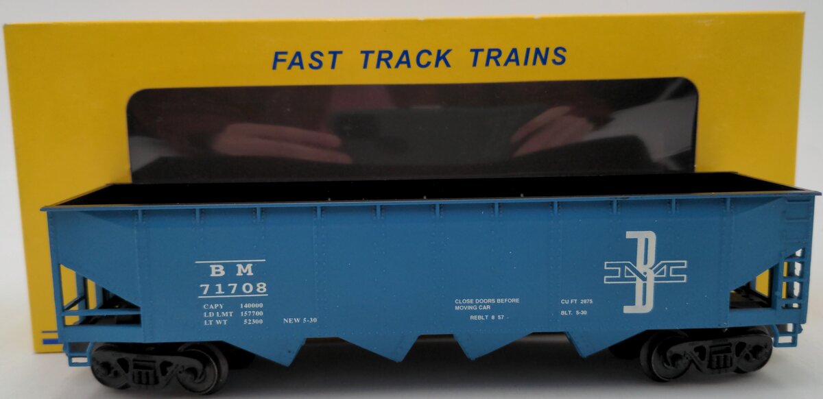 American Models S Gauge Boston & Maine Hopper Car #71708 EX/Box