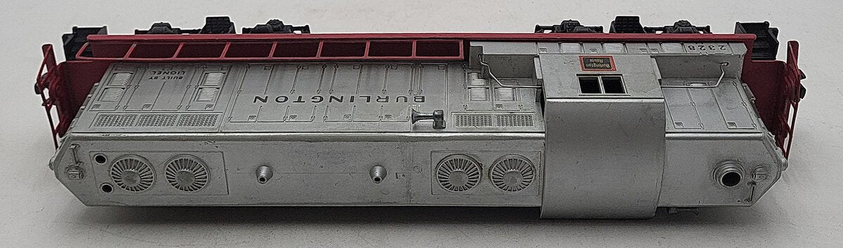 Lionel 2328 Vintage O Burlington GP-7 Powered EMD Diesel Locomotive VG