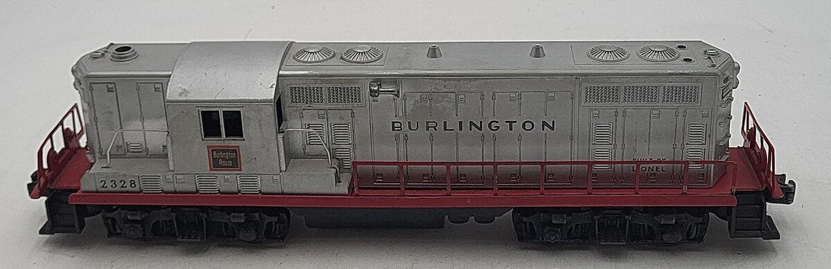Lionel 2328 Vintage O Burlington GP-7 Powered EMD Diesel Locomotive VG