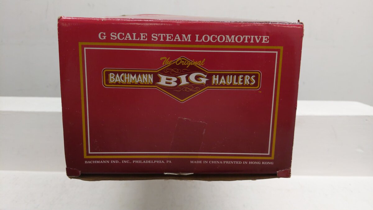 Bachmann 91114 G Gauge Pennsylvania Railroad 2-4-2 Steam Locomotive & Tender #3/Box