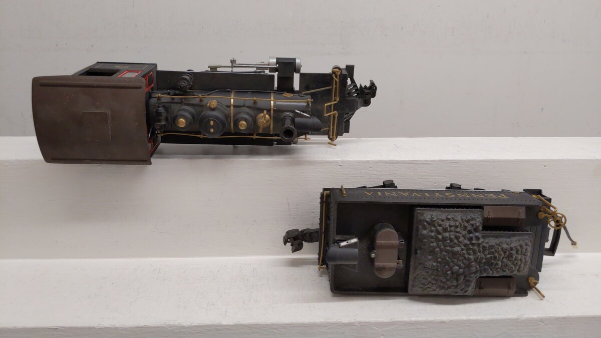 Bachmann 91114 G Gauge Pennsylvania Railroad 2-4-2 Steam Locomotive & Tender #3/Box