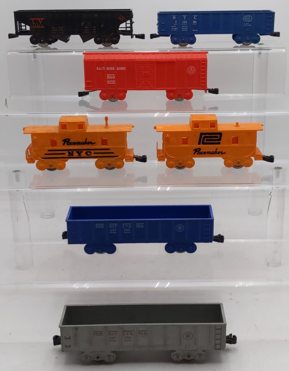 Marx Vintage O Gauge Freight Cars #715100,467110,21913,347100,347100 [7] VG