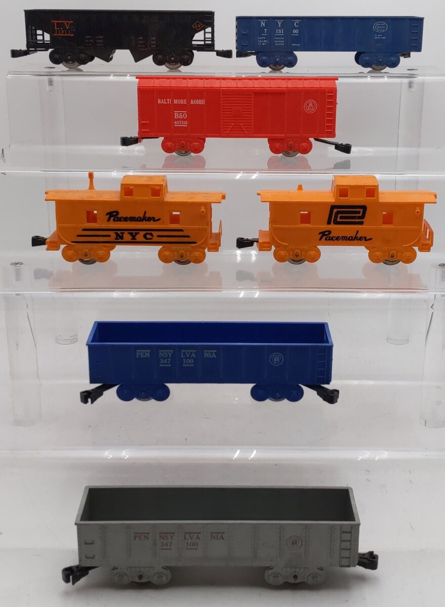 Marx Vintage O Gauge Freight Cars #715100,467110,21913,347100,347100 [7] VG