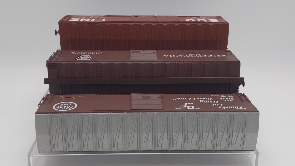 Pacific Rail S Scale Boxcars: 31643, 177178, 73200 [3] VG