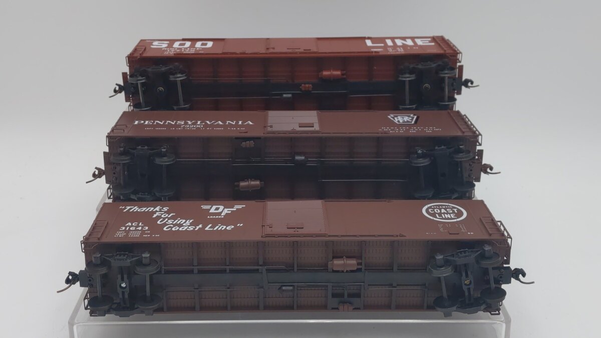 Pacific Rail S Scale Boxcars: 31643, 177178, 73200 [3] VG
