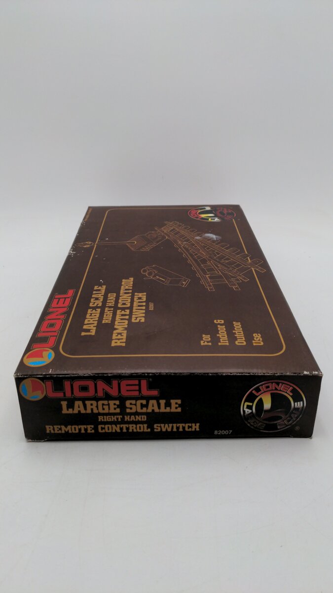 Lionel 8-82007 G Scale Right Hand Remote Switch Turnout For Indoor & Outdoor LN/Box