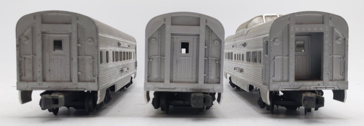 Lionel Vintage O Gauge Lionel Lines Aluminum Passenger Cars #2530,2533,2532 [3] VG