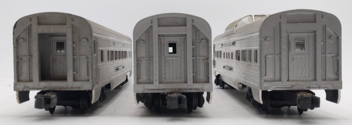 Lionel Vintage O Gauge Lionel Lines Aluminum Passenger Cars #2530,2533,2532 [3] VG