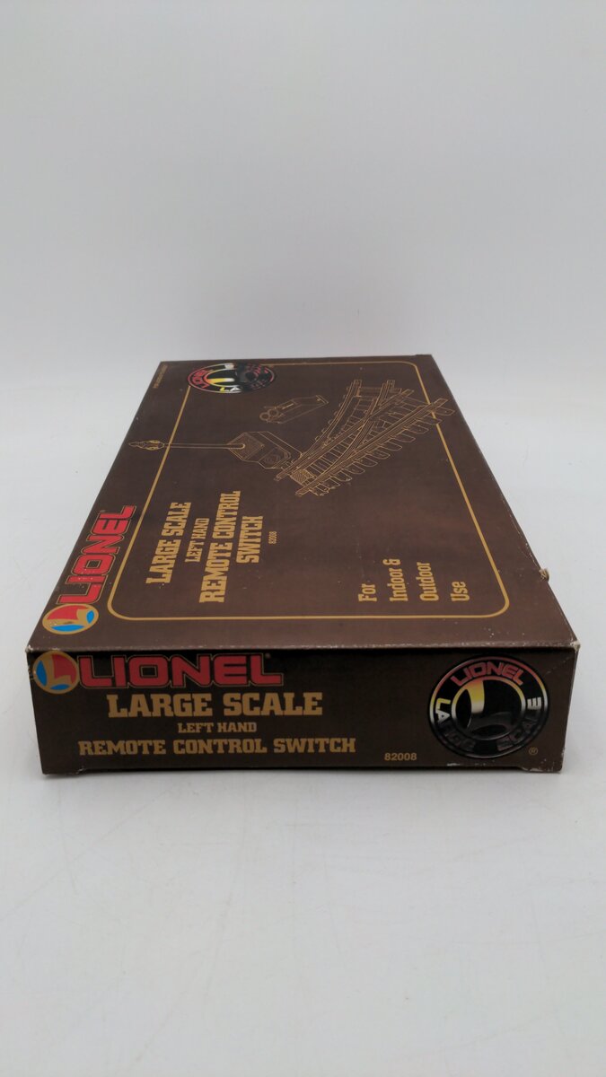 Lionel 8-82008 G Scale Left Hand Remote Switch Turnout Indoor & Outdoor Use LN/Box