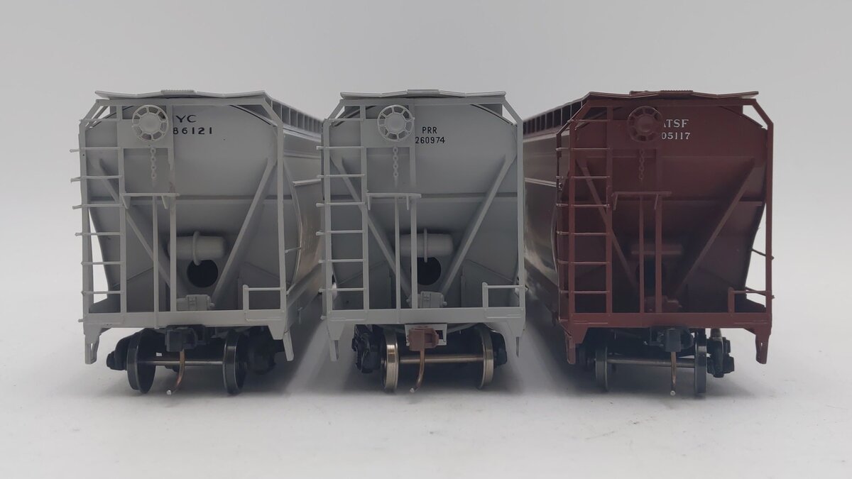 Pacific Rail S Scale 4650 ACF Center Flow 3-Bay Covered Hoppers [3] EX