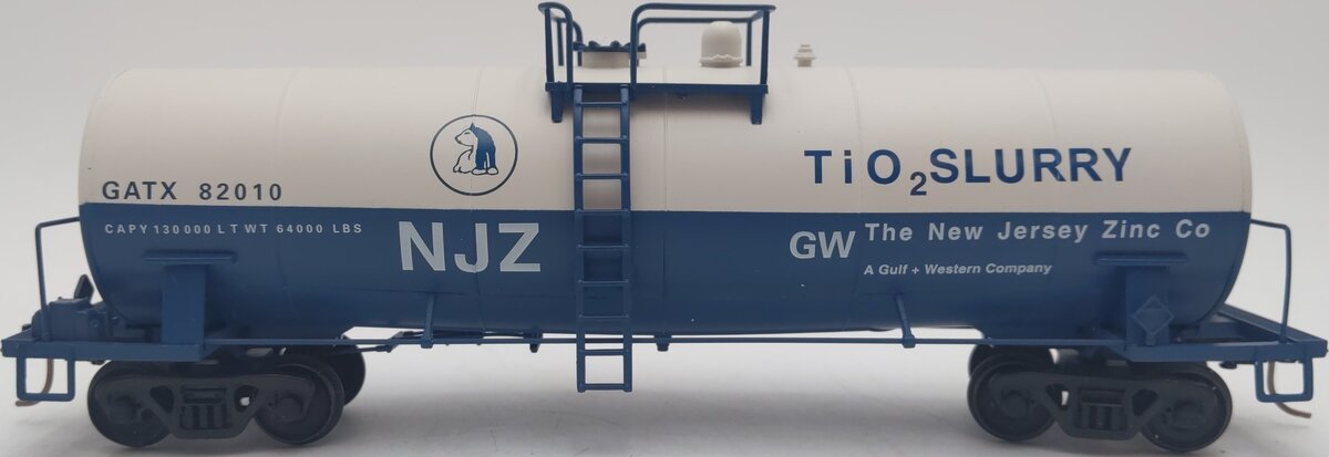 American Models 507 S Scale New Jersey Zinc Tank Car #82010 EX/Box