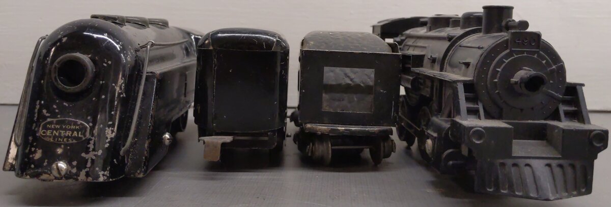 Marx O Gauge Assorted Locomotives and Tenders; 490,551,12C, 597 [4]
