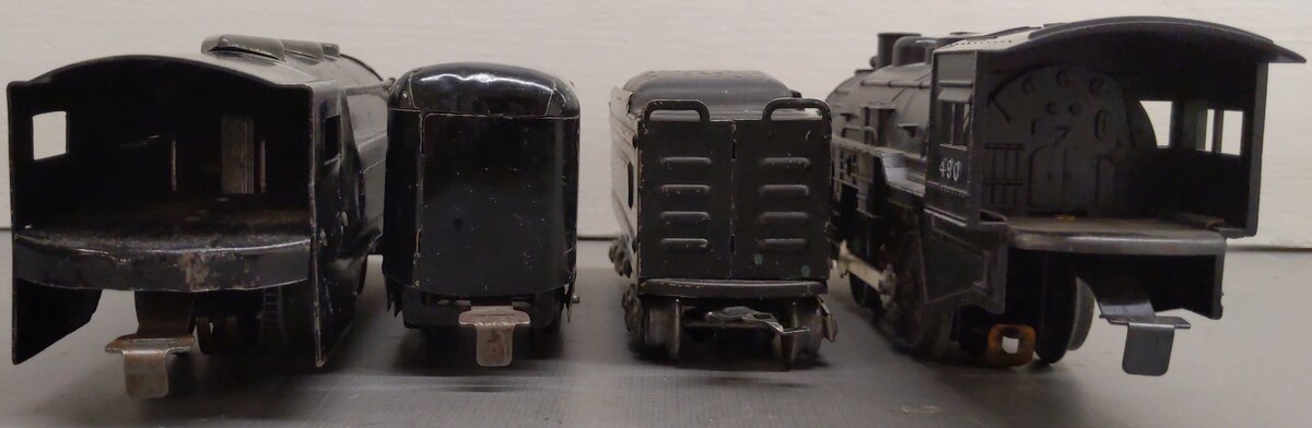 Marx O Gauge Assorted Locomotives and Tenders; 490,551,12C, 597 [4]