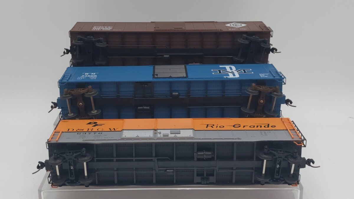 Pacific Rail S Scale Boxcars: 63776, 63238, 77660 [3] VG