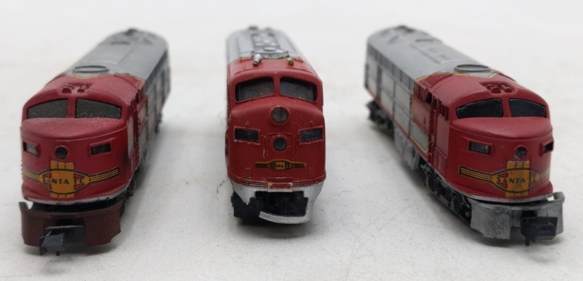 Atlas & Bachmann N Scale Assorted Santa Fe Diesel Locomotives [3] VG