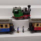 LGB 20301 G Scale Steam Passenger Train W/1 Locomotive 2 Cars & 2 Plastic Figure VG/Box