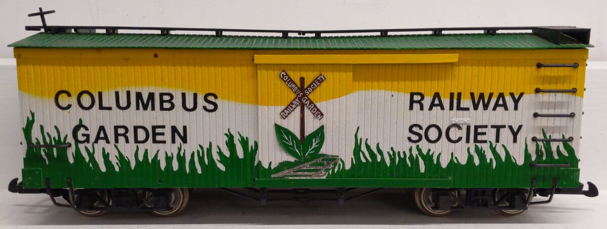 Bachmann 98903 G Scale Wooden Boxcar w/ Metal Wheels - Custom Painted/Box