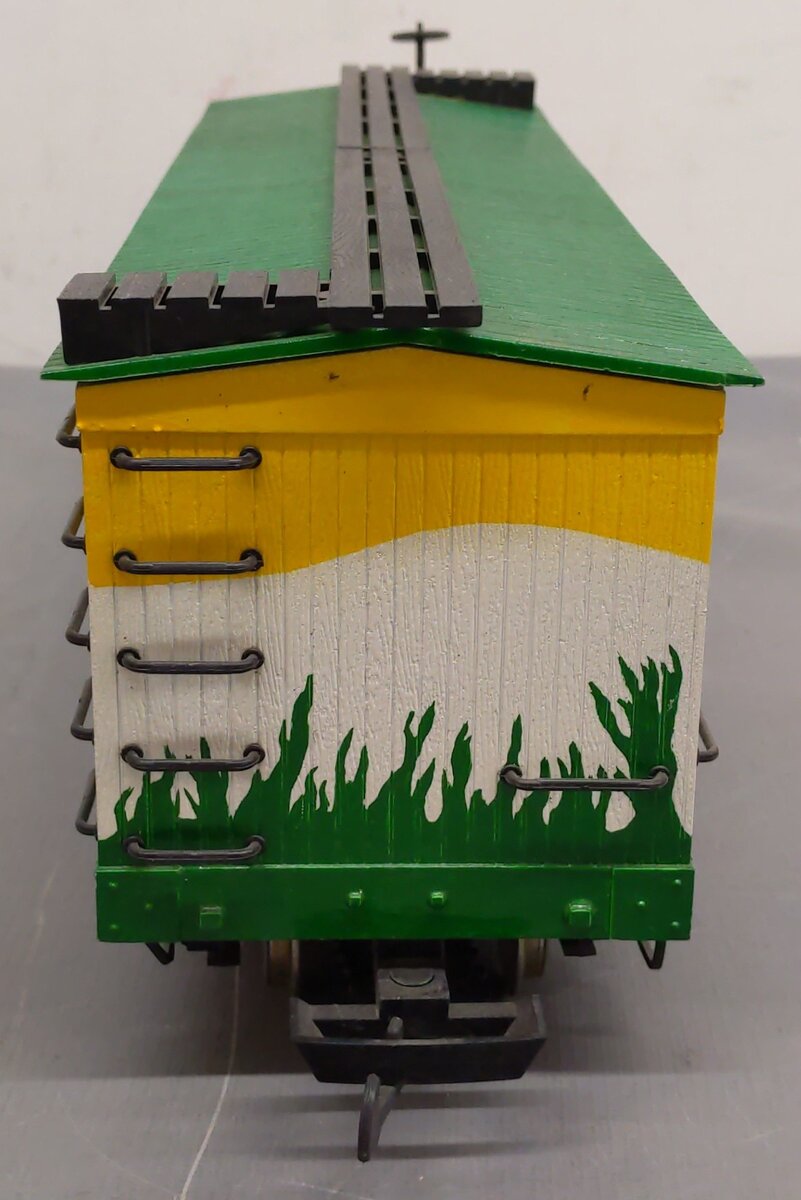 Bachmann 98903 G Scale Wooden Boxcar w/ Metal Wheels - Custom Painted/Box