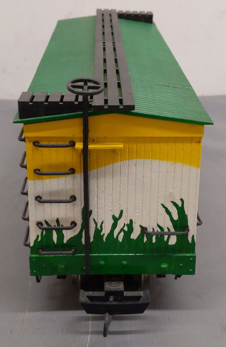 Bachmann 98903 G Scale Wooden Boxcar w/ Metal Wheels - Custom Painted/Box