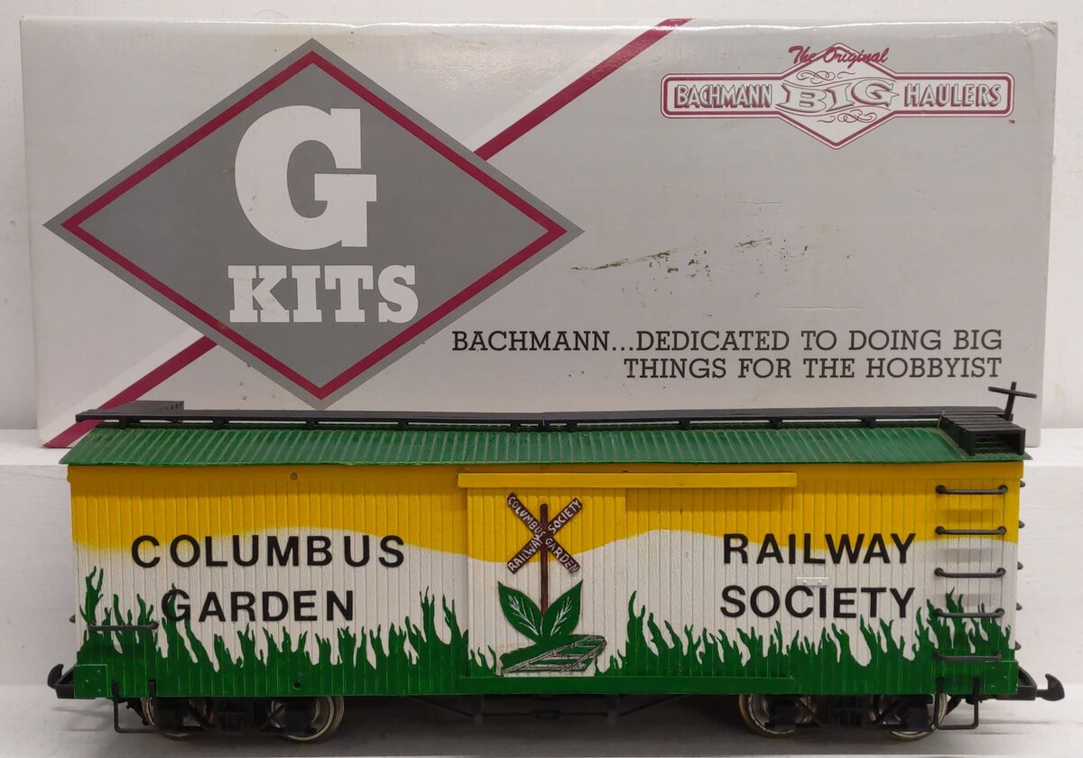 Bachmann 98903 G Scale Wooden Boxcar w/ Metal Wheels - Custom Painted/Box