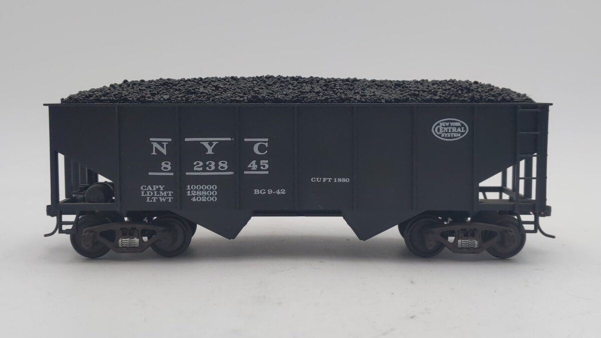 American Models S Scale NYC Ribbed Hopper w/ Coal Load #823845 LN