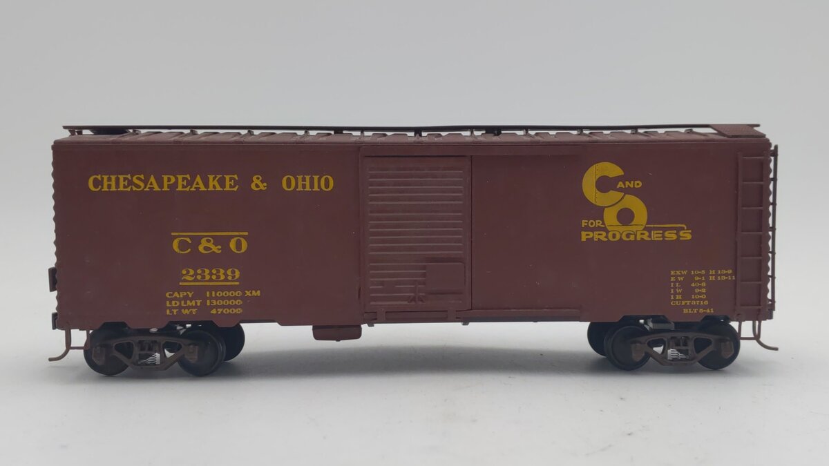 American Models S Scale Chesapeake & Ohio Boxcar #2339 EX