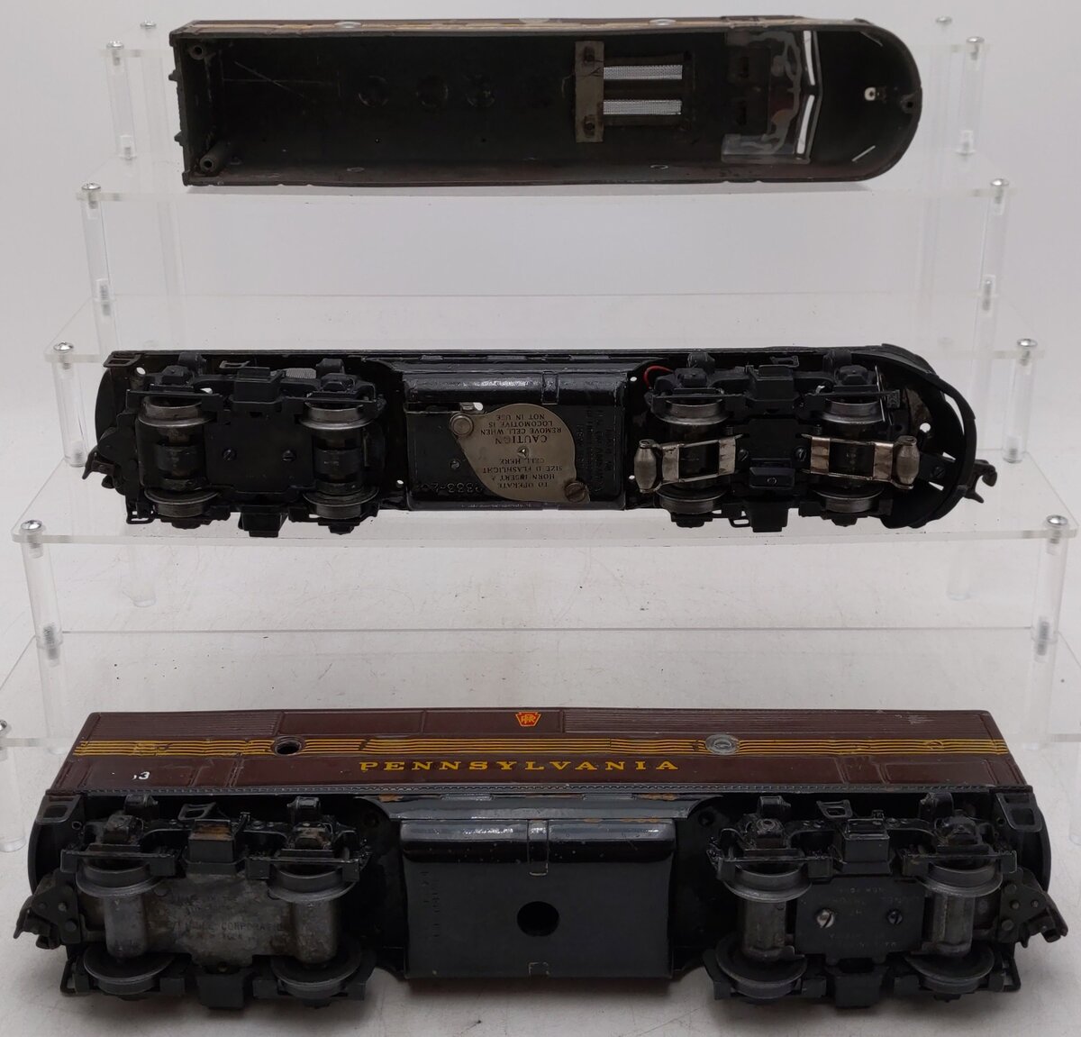 Lionel Vintage O Gauge Custom Painted PRR AB Diesel Locomotives