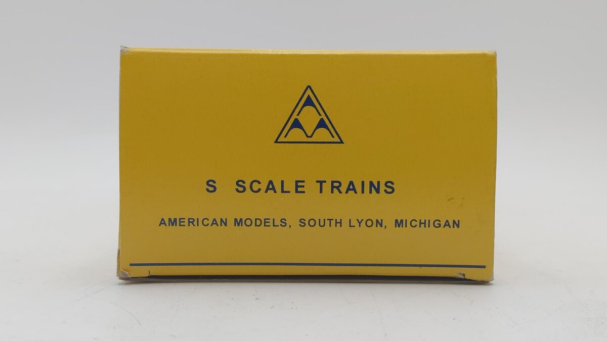 American Models 6001-TK S Scale B&O 46' Flatcar #78341 w/ Tank Load VG/Box