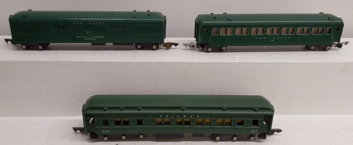 American Flyer S Gauge Assorted Passenger Cars #652,651,650 [3] VG