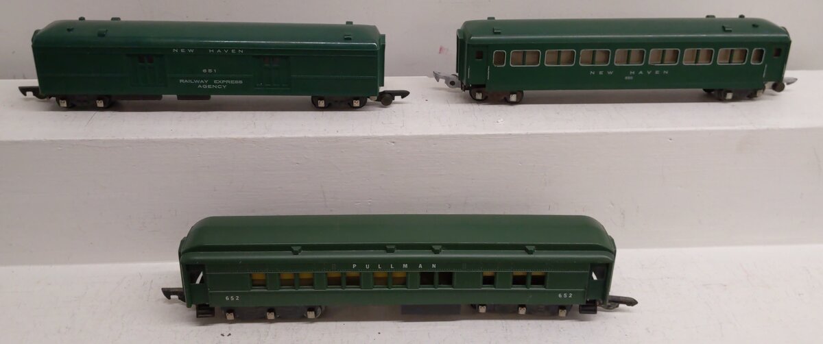 American Flyer S Gauge Assorted Passenger Cars #652,651,650 [3] VG