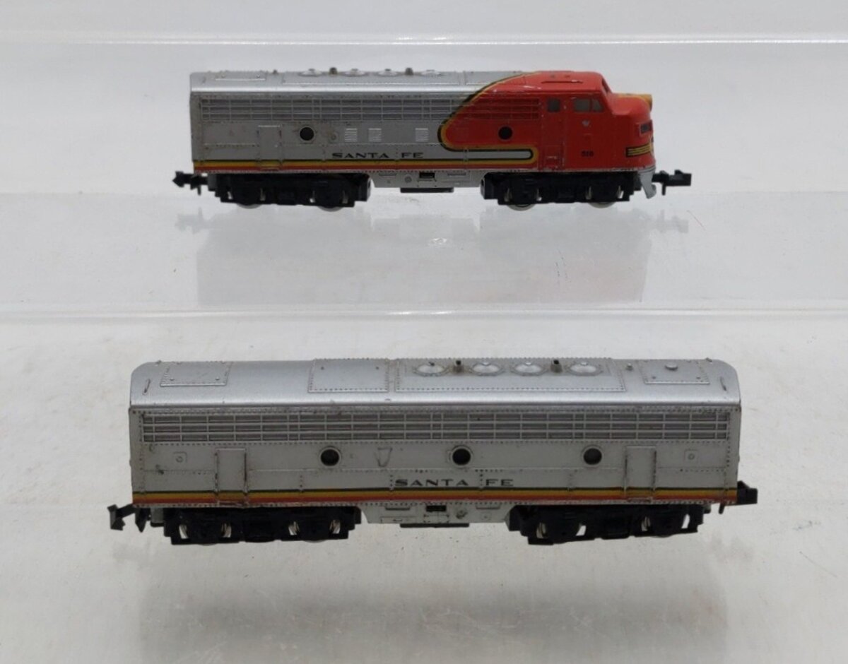 Trix N Scale Assorted Santa Fe Diesel Locomotives [2] VG