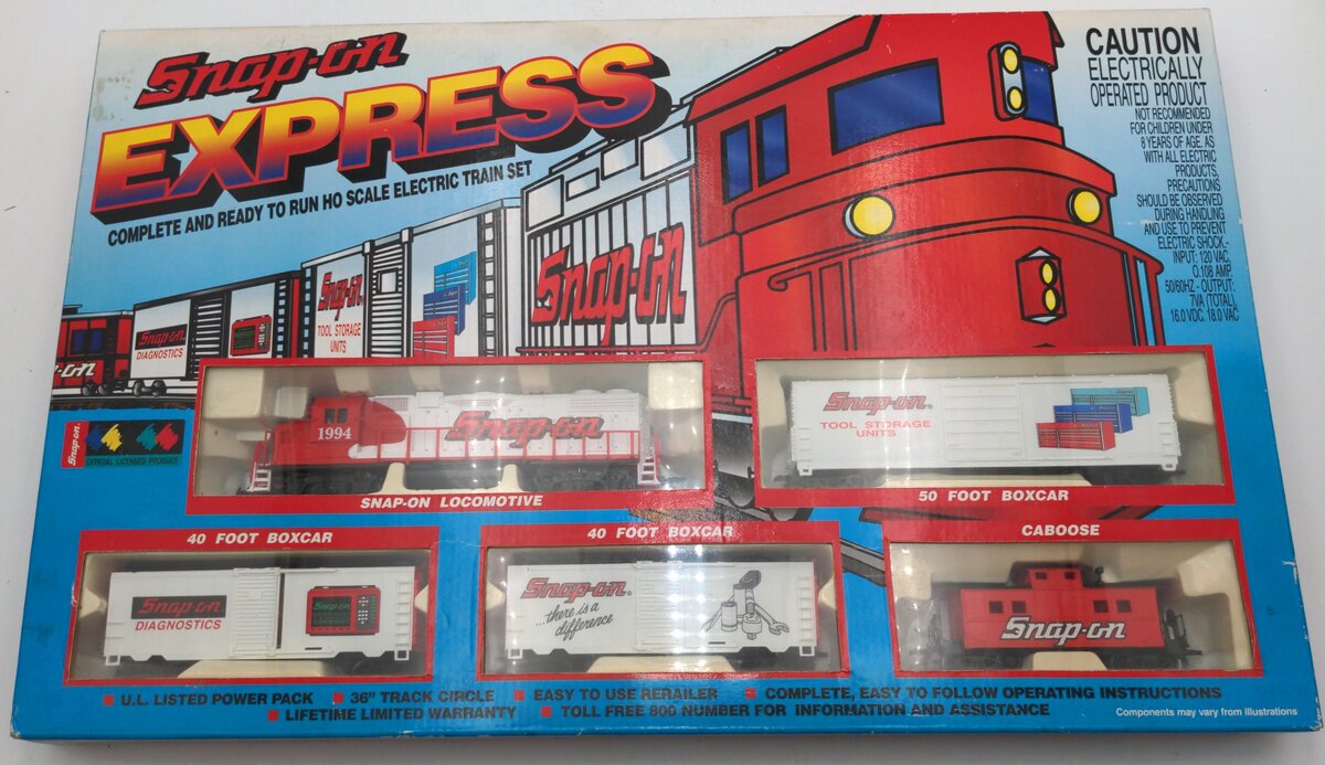 Snap-On 8903 HO Vintage Express Train Set NIB