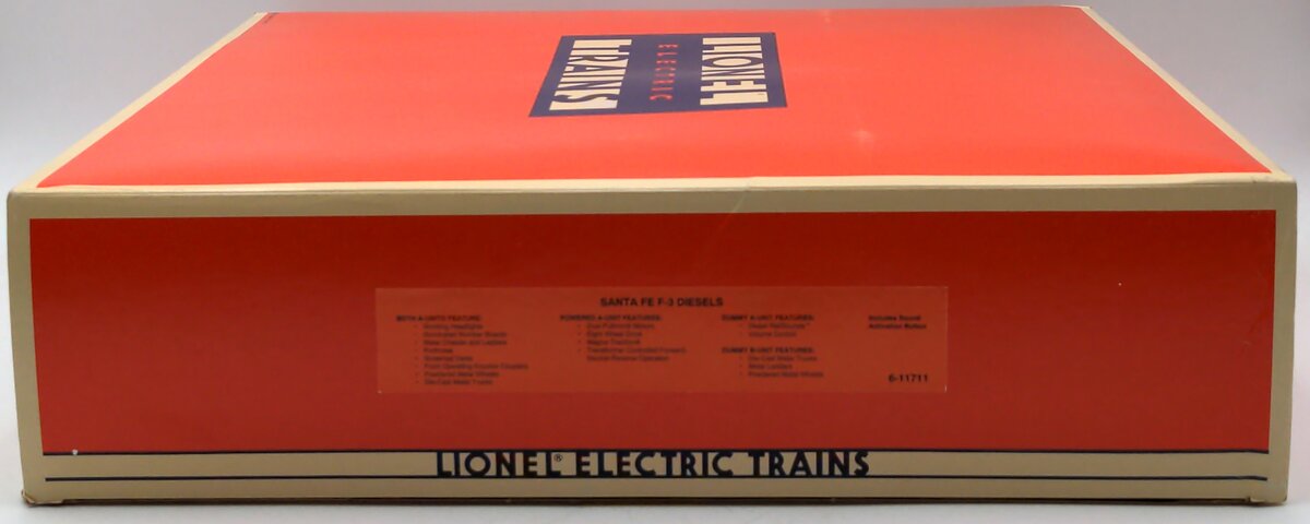 Lionel 6-11711 O Santa Fe F-3 AA Diesel Locomotive Set 8100/8102 with RS (2) EX/Box