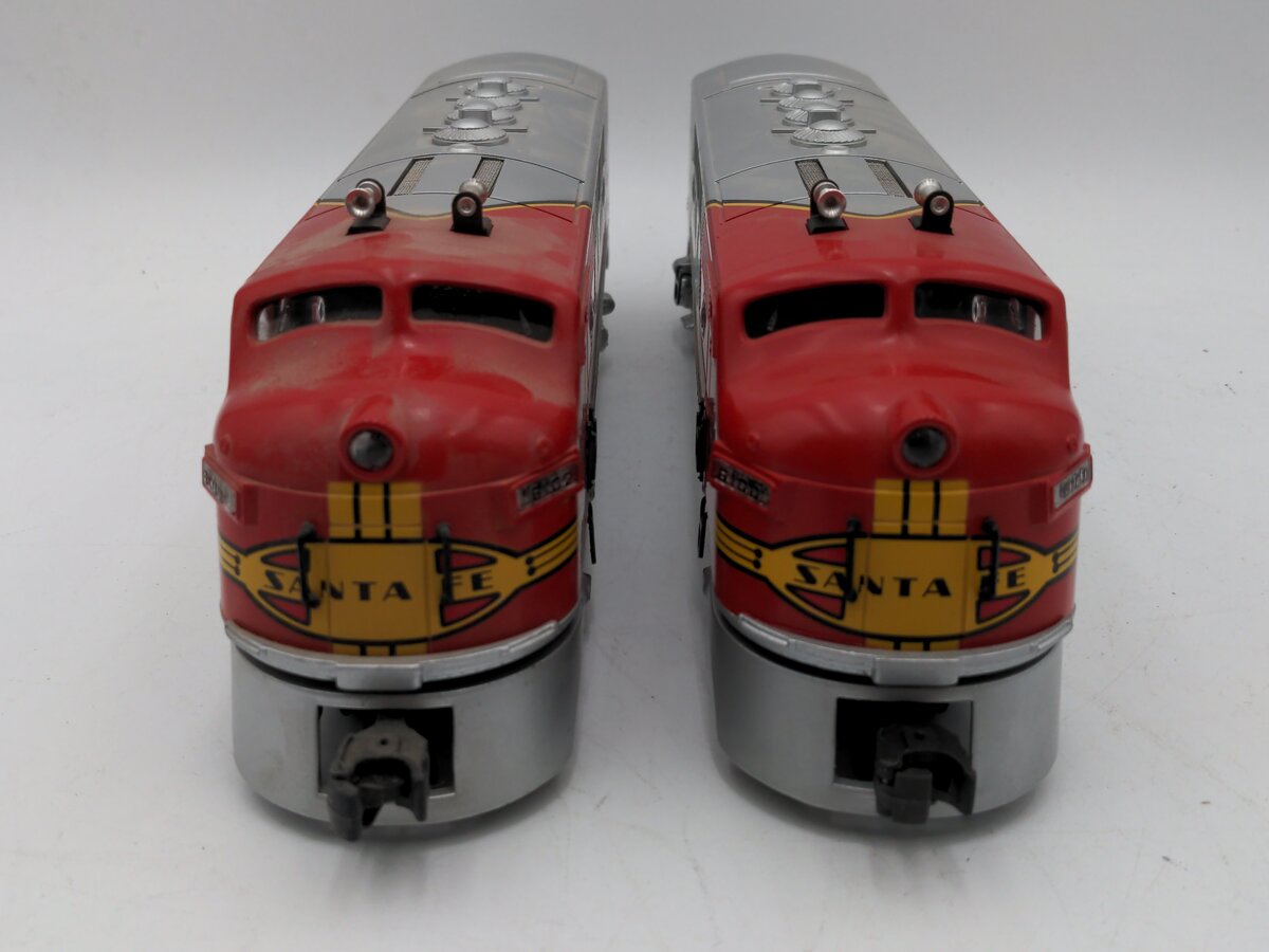 Lionel 6-11711 O Santa Fe F-3 AA Diesel Locomotive Set 8100/8102 with RS (2) EX/Box