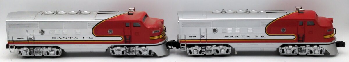 Lionel 6-11711 O Santa Fe F-3 AA Diesel Locomotive Set 8100/8102 with RS (2) EX/Box