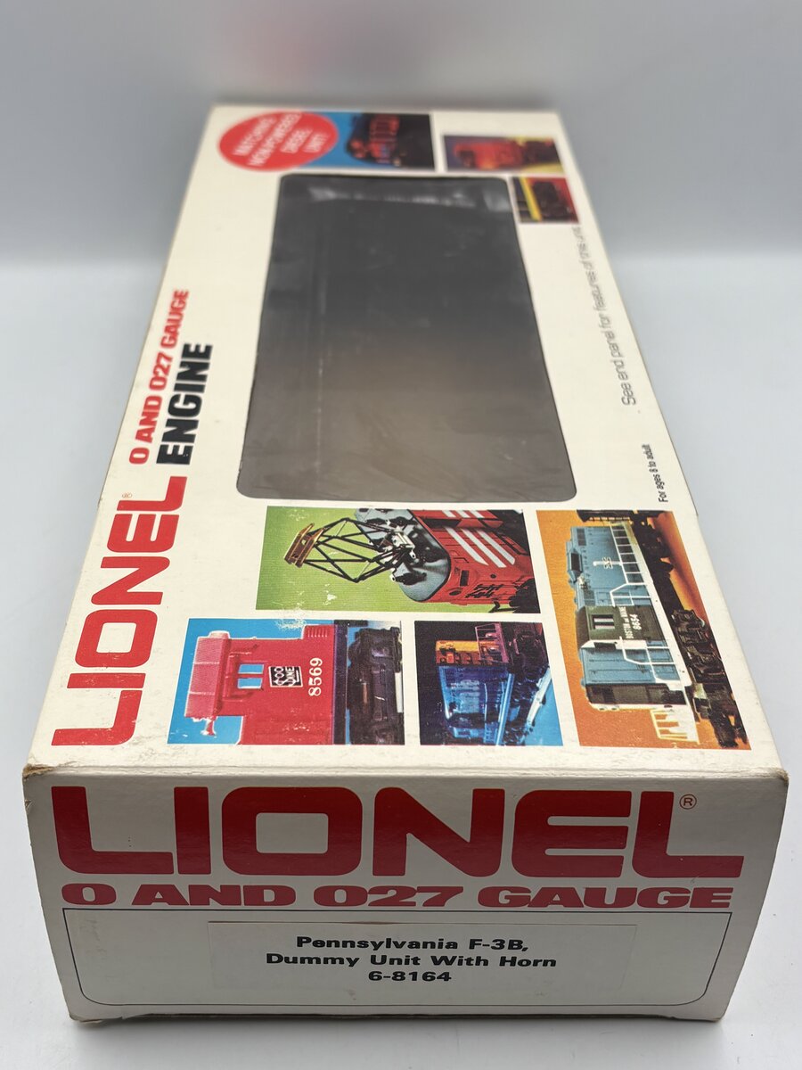 Lionel 6-8164 O Gauge Pennsylvania F3 B-Unit Dummy Diesel Locomotive EX/Box