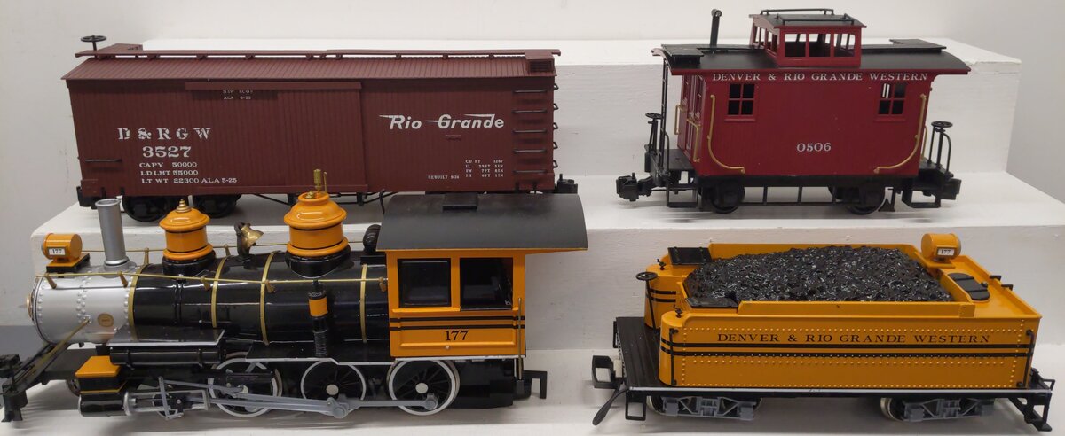 Bachmann 90025 G Gauge D&RGW Silverton Flyer Steam Train Set/Box