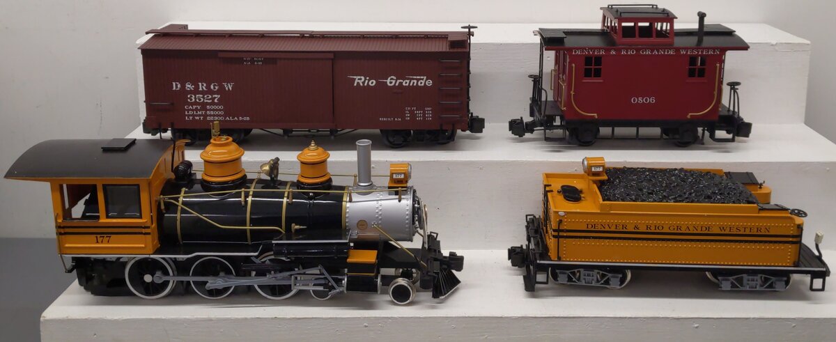 Bachmann 90025 G Gauge D&RGW Silverton Flyer Steam Train Set/Box