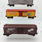 Lionel O Gauge Assorted Train Cars [3] EX