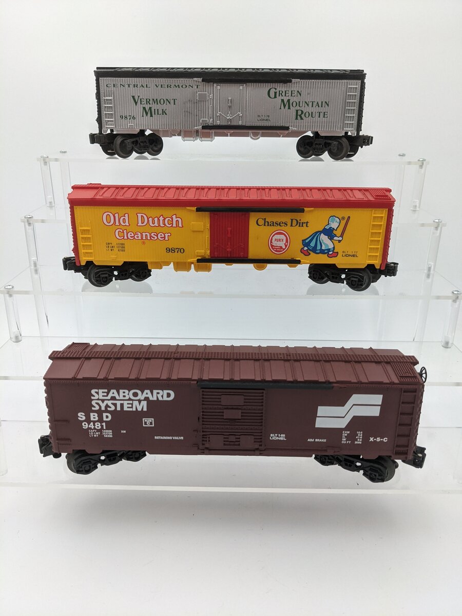 Lionel O Gauge Assorted Train Cars [3] EX
